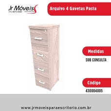 Arquivo 4 Gavetas Pasta 